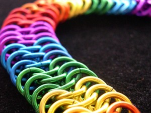 Anodized Aluminum Chainmail Jewelry